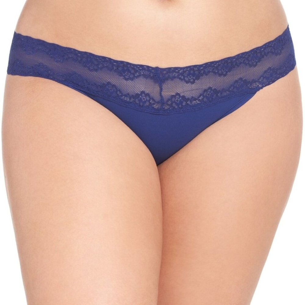 Natori Bliss Perfection Waist Lace Plus Size Thong